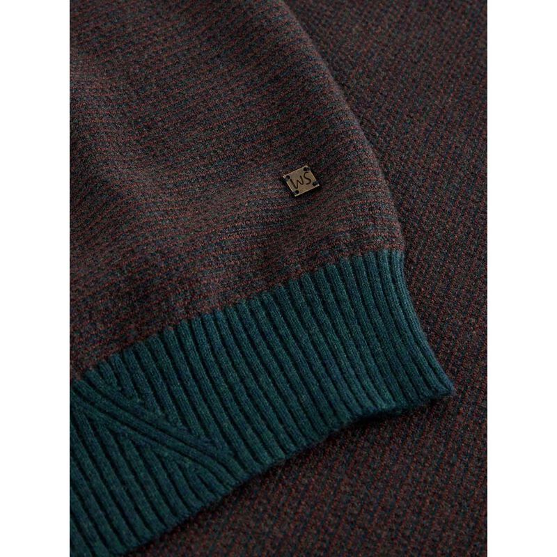 White Stuff Newport Merino Jacquard Crew Jersey image number 2